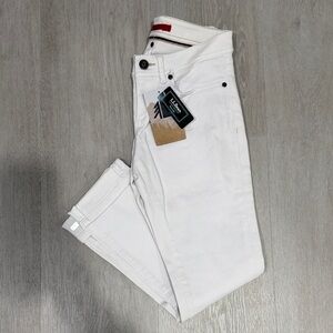 L.L. Bean Women's White Ankle Jeans